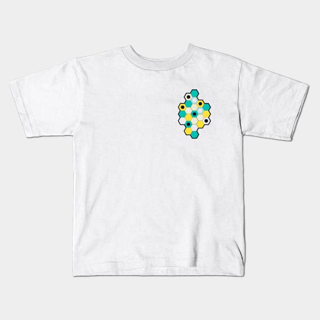 HoneyComb Kids T-Shirt by flowerchainsandmetal